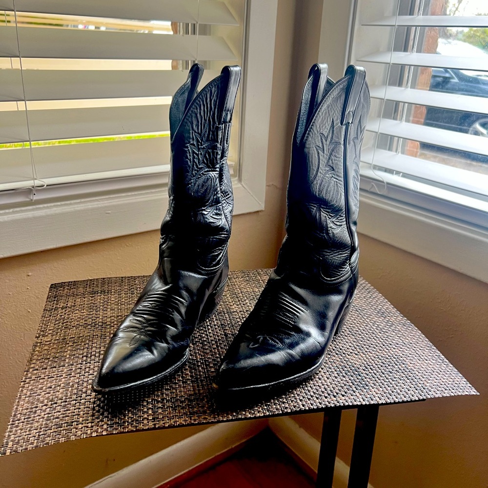 Justin Leather Boots - Size 6 1/2 Good Condition